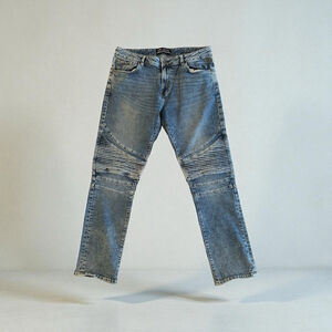 Denim Made For Life Jeans Slim Straight Womens 34 W X 32 L Blue Hippie Y2K Style